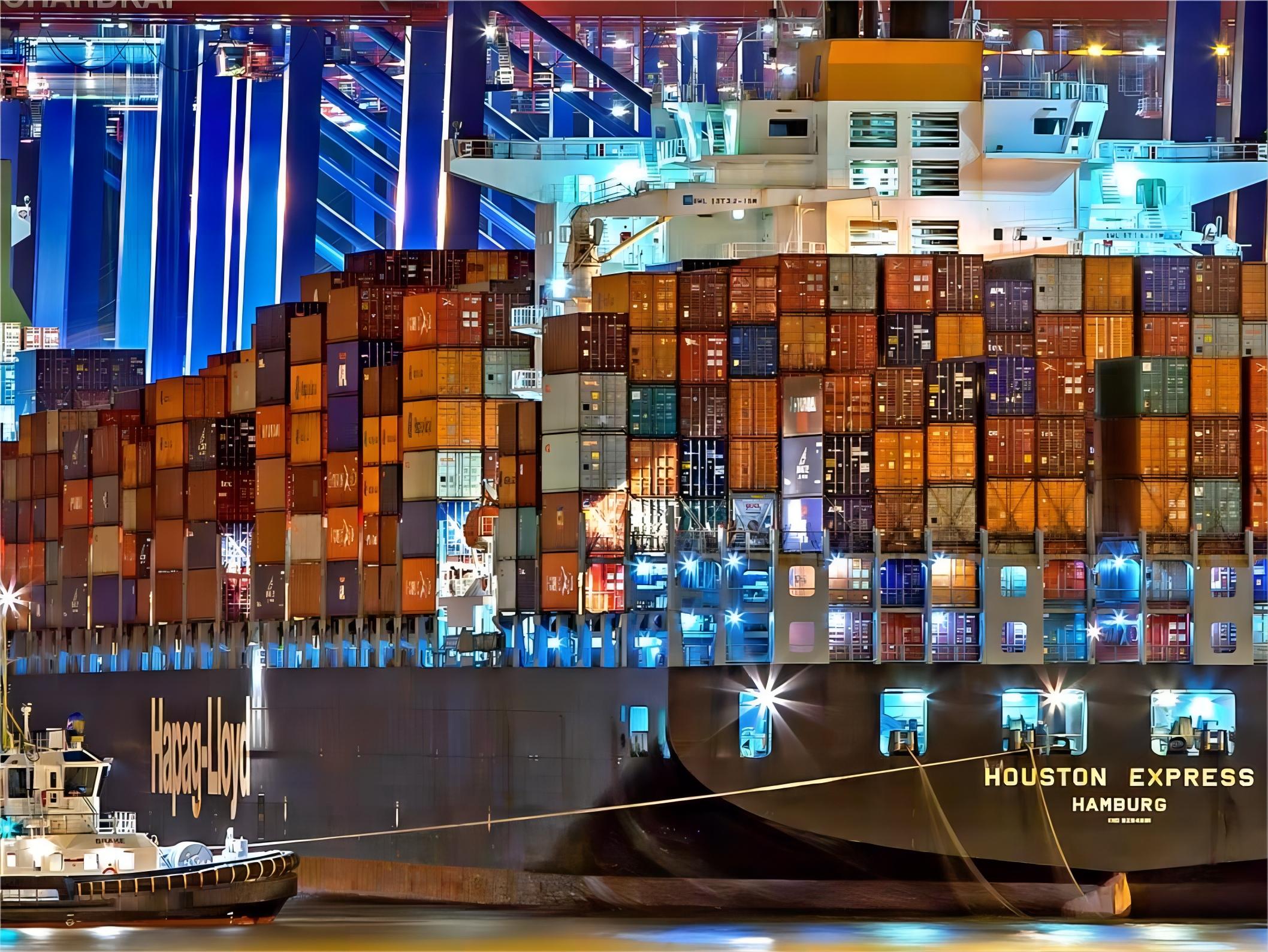 Professional logistics team managing sea freight documentation