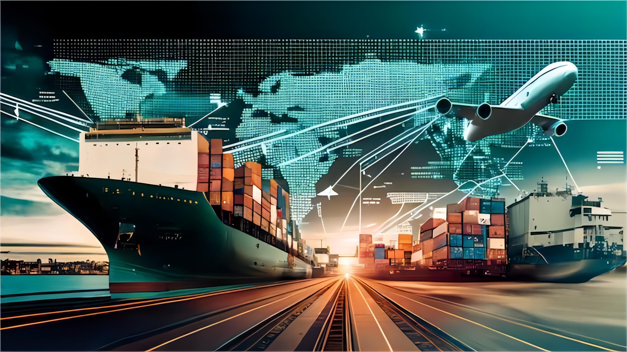 Cargo plane and sea vessel illustrating different shipping methods