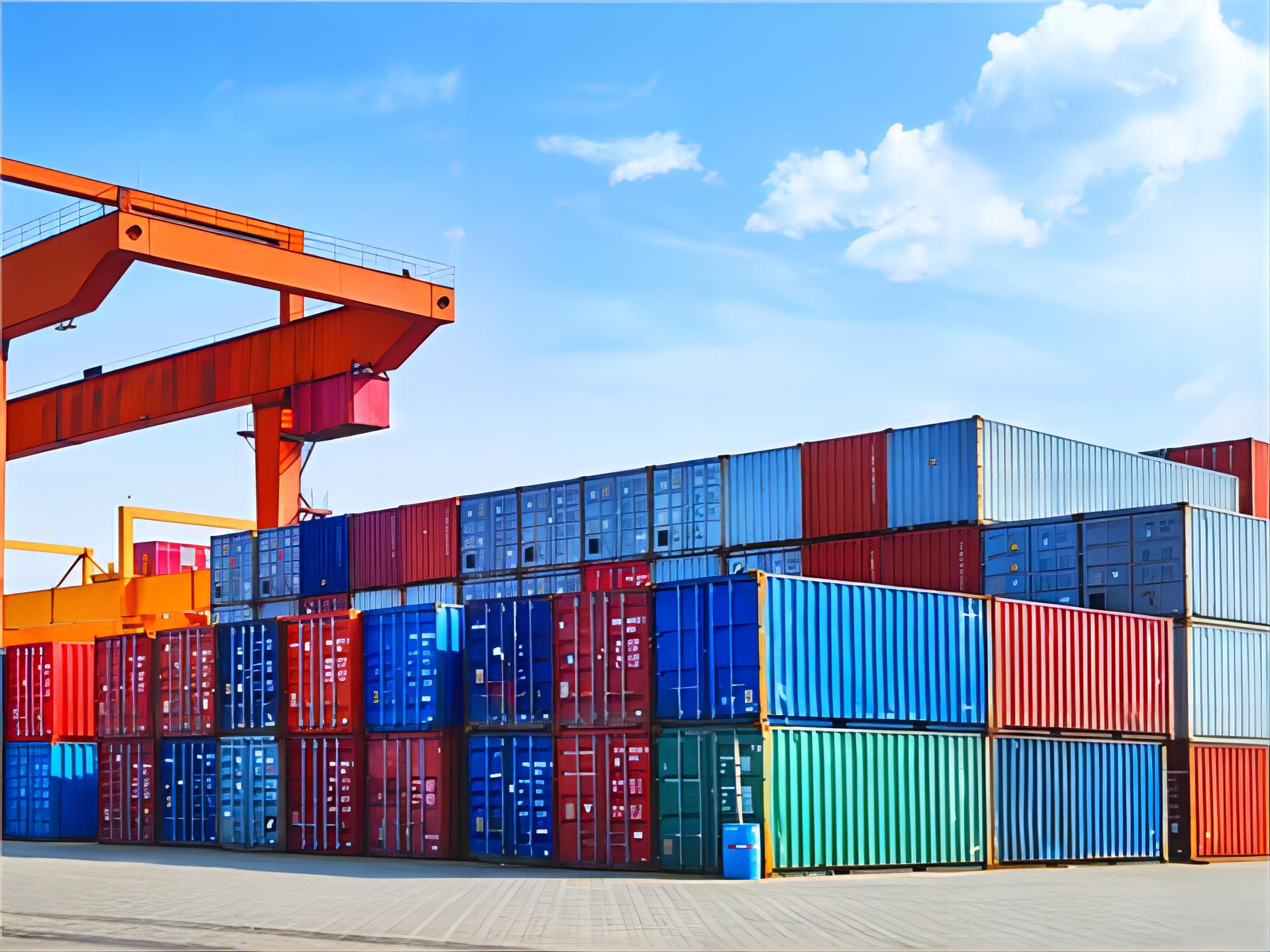 Cargo ship transporting goods from China to Saudi Arabia