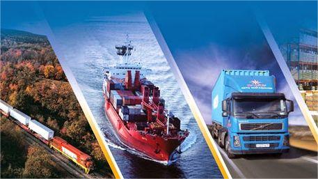 Cargo ship transporting containers from China to Canada