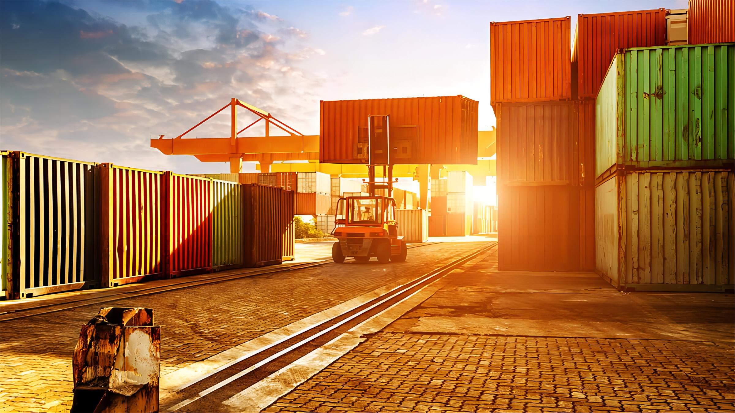 Logistics manager reviewing shipping costs and freight documents