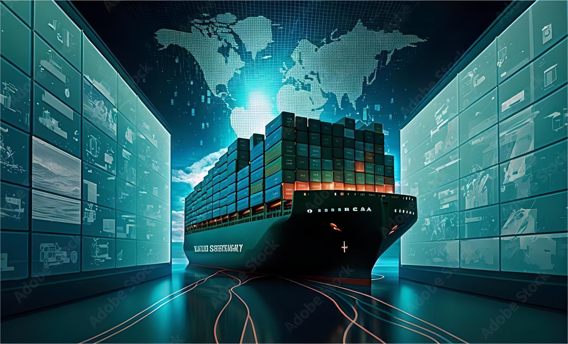 20ft shipping container at port